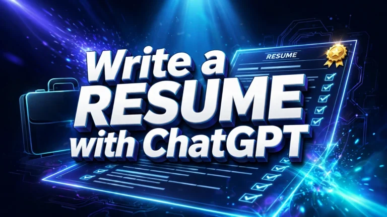 How to Write a Resume With ChatGPT: Step-by-Step (2026)