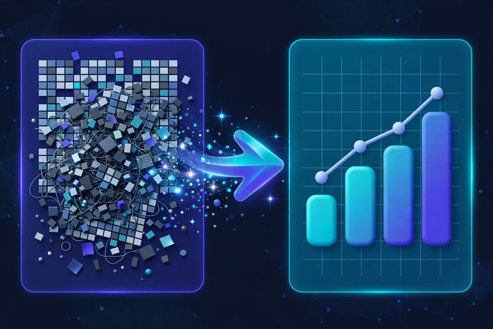Split-screen illustration showing a correct Excel formula with a green checkmark on one side and a common #VALUE error being debugged on the other