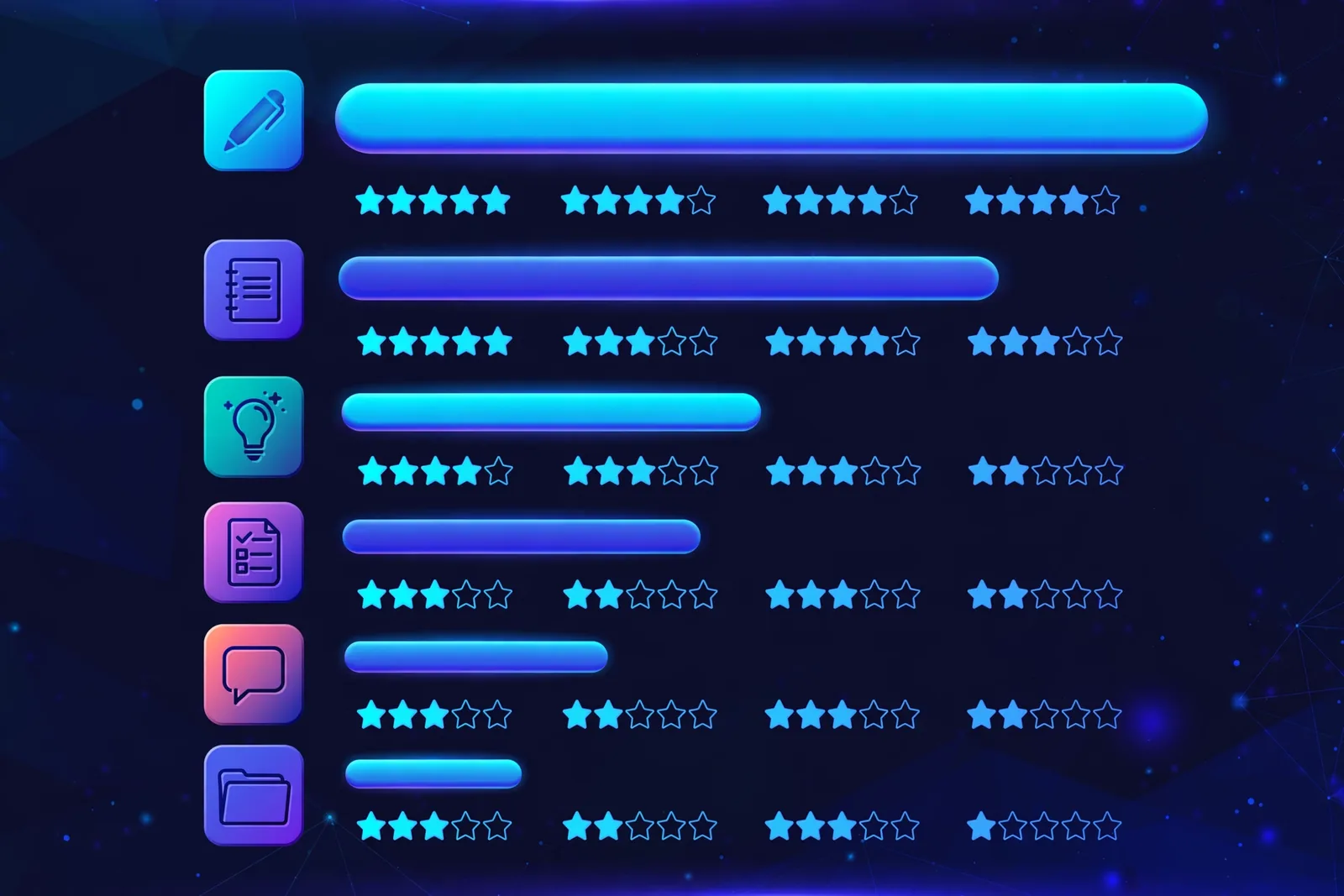 A comparison chart graphic ranking the 6 tools on writing quality, versatility, free-tier generosity, and ease of use